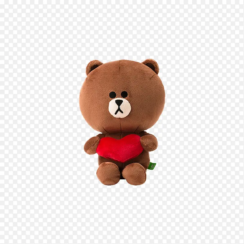 爱心棕熊抱枕玩偶布娃娃