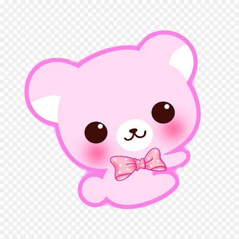 粉色抱抱熊