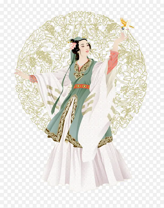 中国风古代服饰图