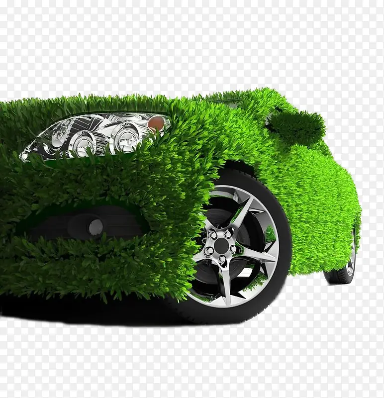 绿色环保草皮车