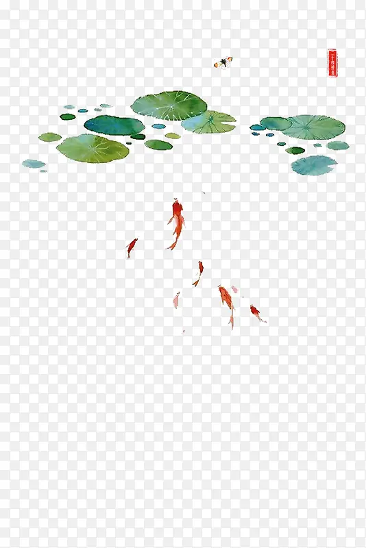 中国风池塘背景图