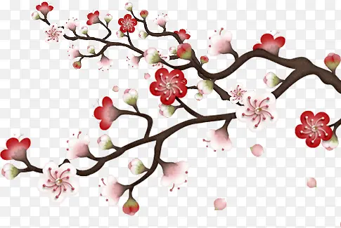 中国风花朵樱花装饰