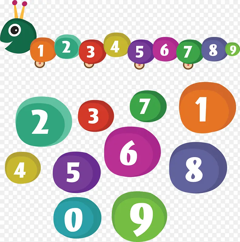 卡通彩色数字小球PNG图片素材下载_图片编号7676939-PNG素材网