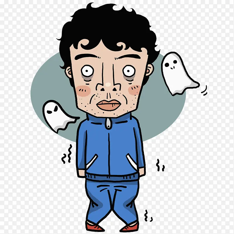 卡通惊吓的男士PNG图片素材下载_图片编号7677052-PNG素材网