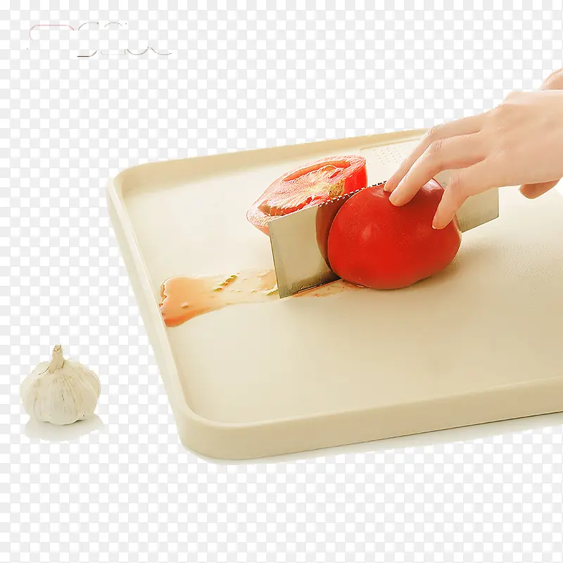 切菜板和西红柿