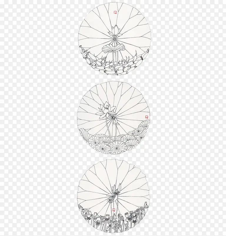 古代雨伞png图片素材