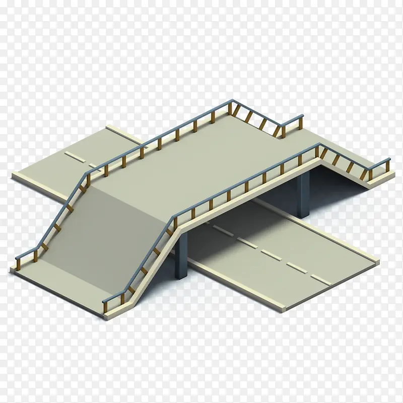 立交桥的可爱建筑