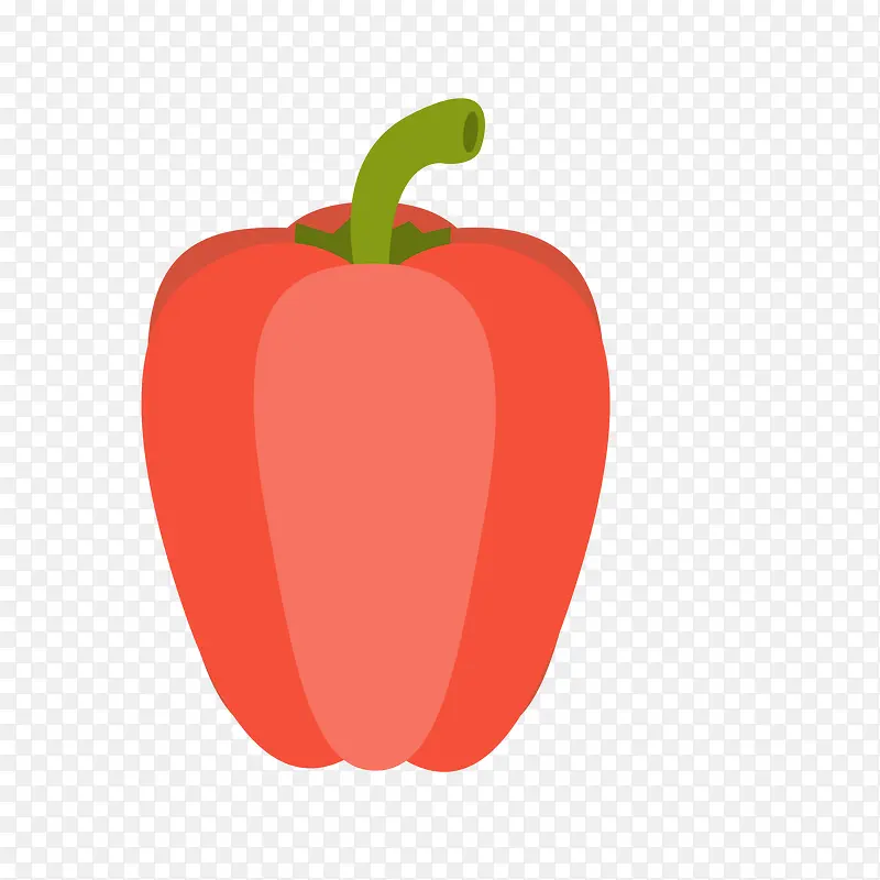 卡通红色辣椒蔬菜设计
