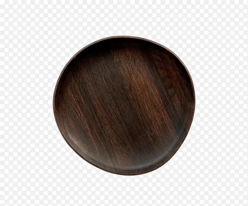棕色木碟免抠素材图片