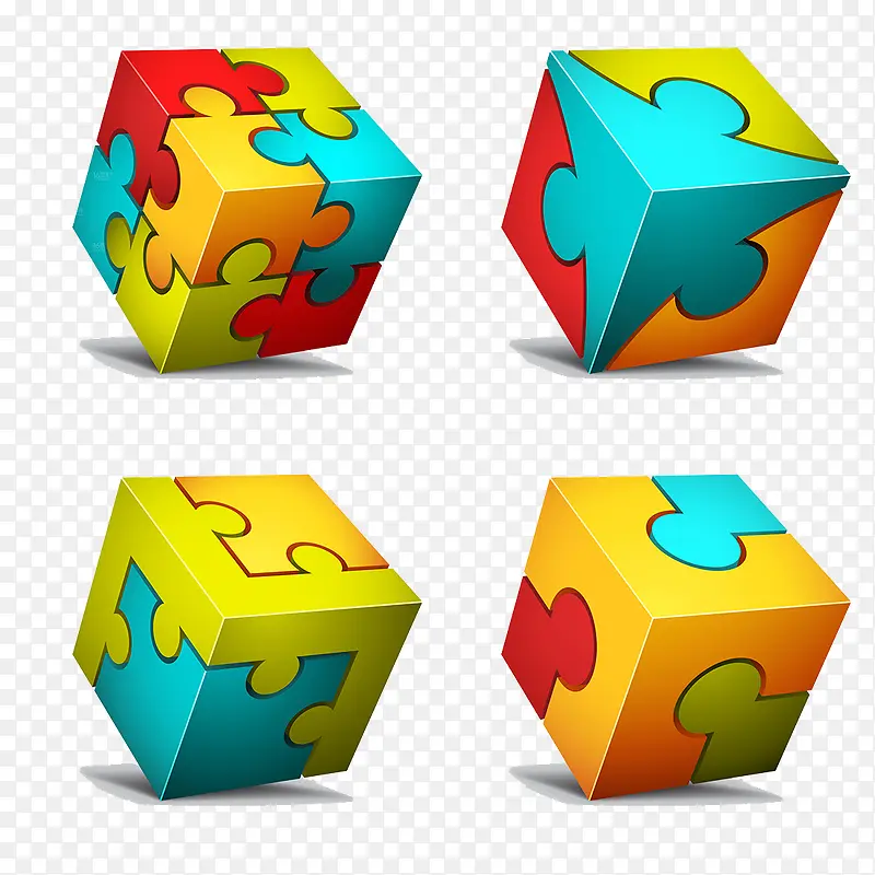 创意几何方块图形