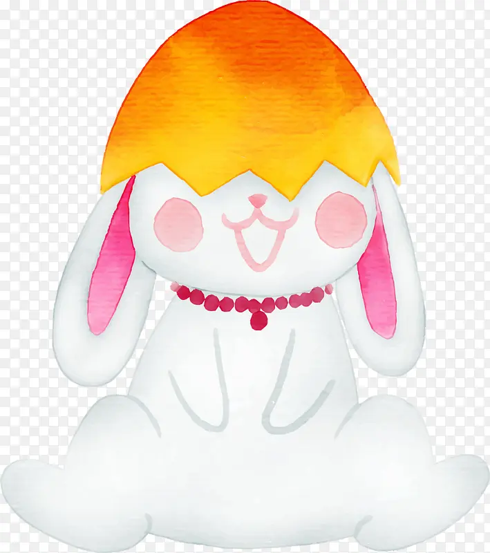复活节蛋壳可爱兔子