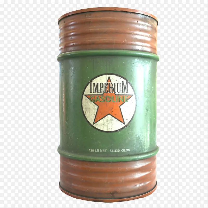 绿色图案棕色大桶装机油桶
