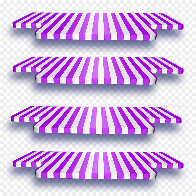 紫色条纹商品展台