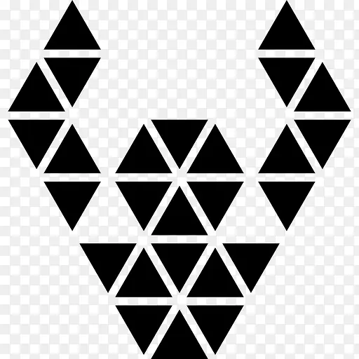 多边形装饰小三角形图标