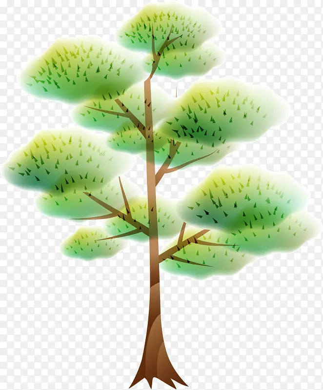 梦幻绿色创意树