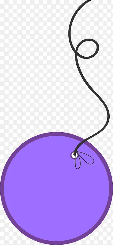 紫色圆圈吊牌