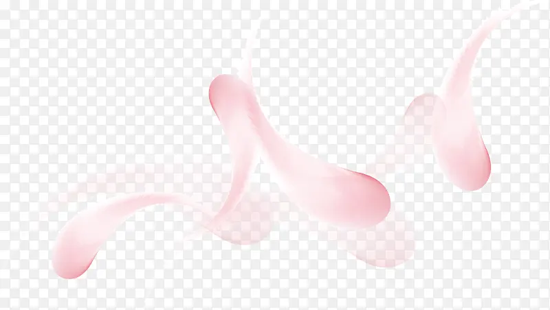 粉色漂浮水珠矢量图