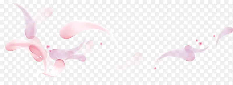 粉色水珠漂浮装饰矢量图