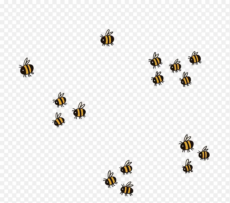 一群小蜜蜂