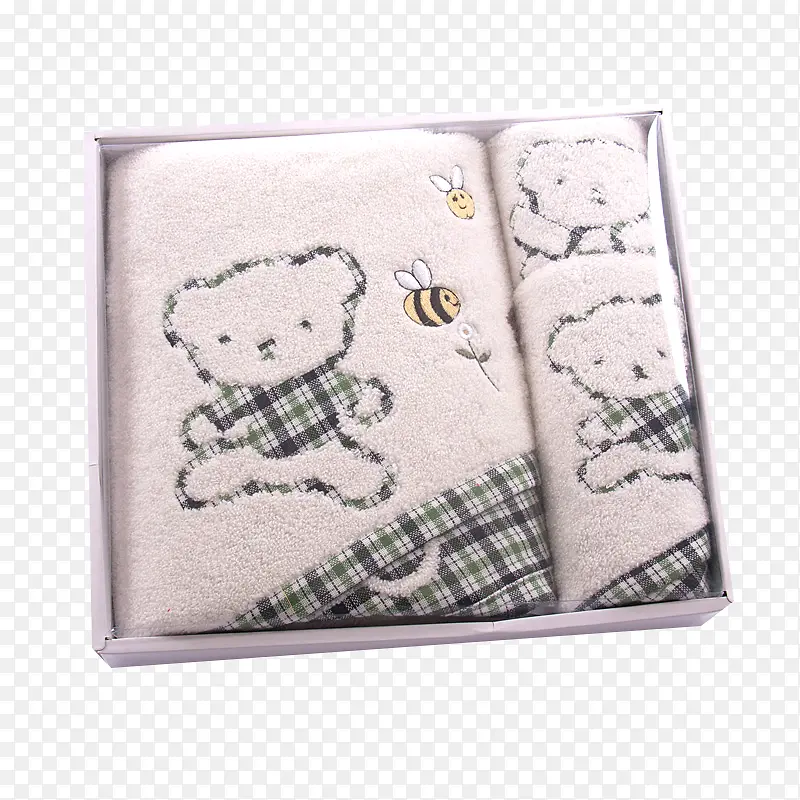 卡通小熊毛巾礼盒