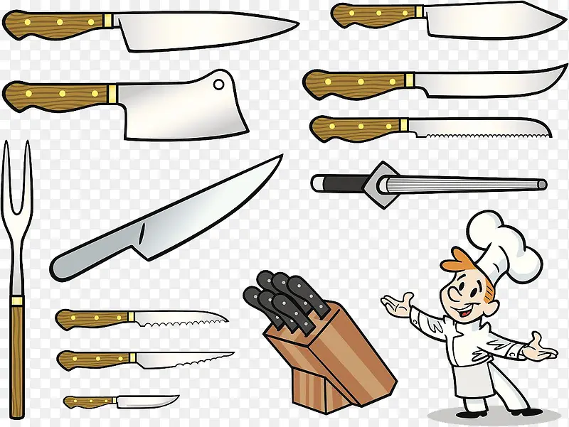 厨师屠宰工具