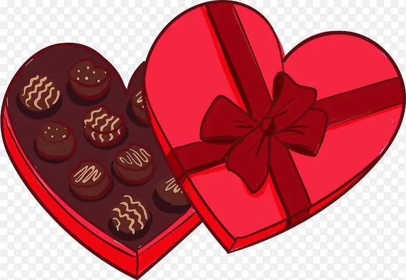 爱心巧克力礼物盒