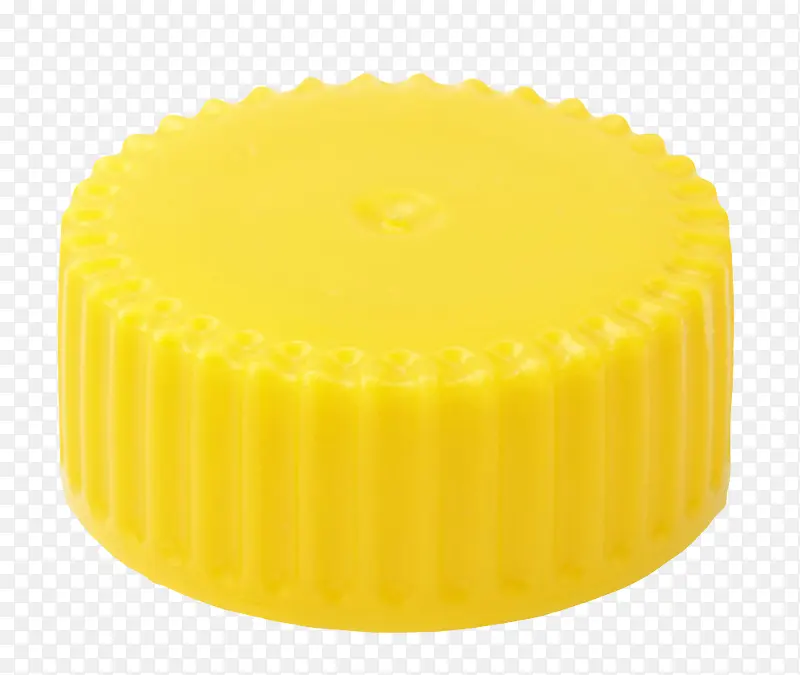 黄色圆形瓶盖塑胶制品实物