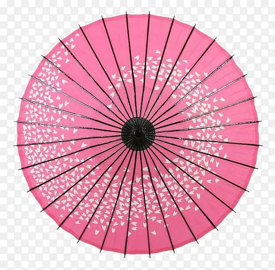 粉色白点伞