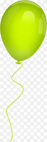 绿色卡通亮光气球