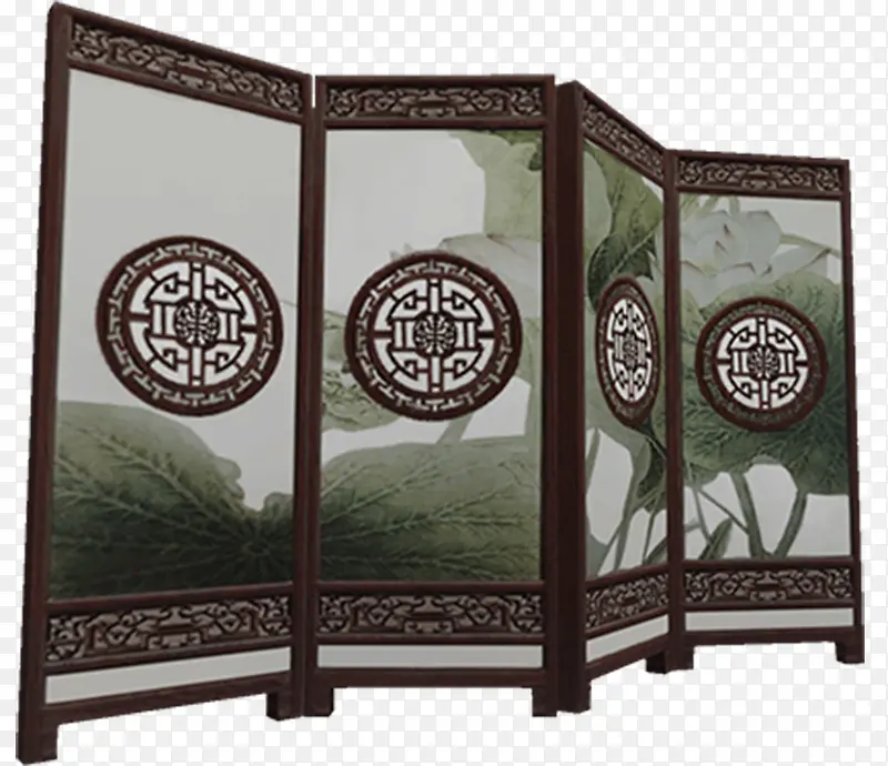 古典中式木雕文化木质屏风