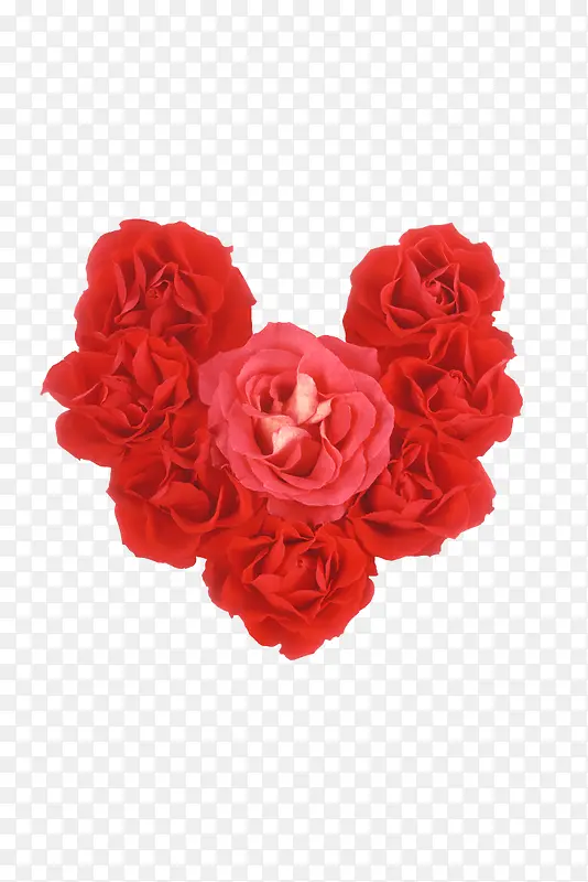 心形玫瑰花装饰