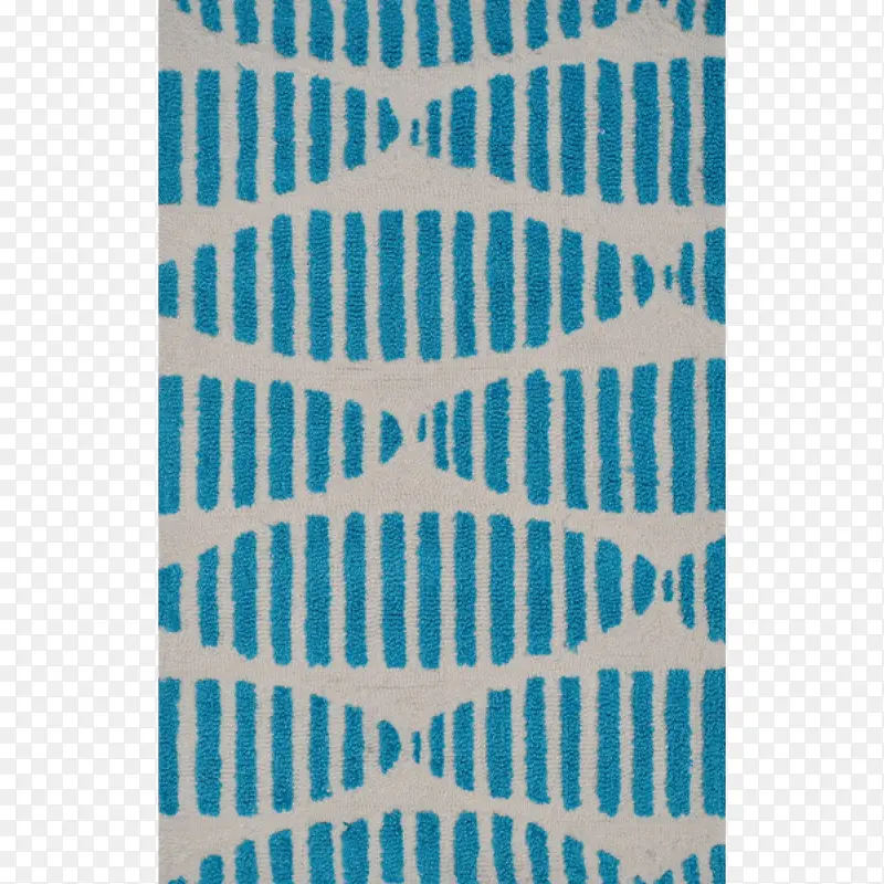 蓝色条纹交错的地毯