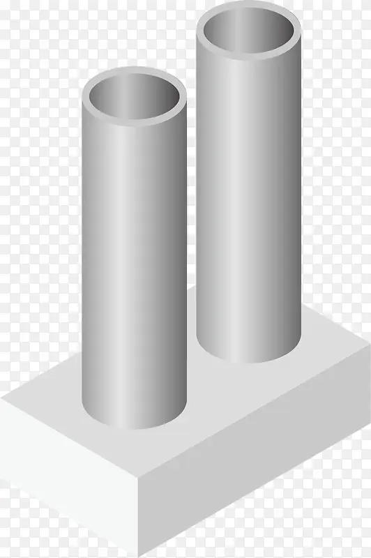 矢量图灰色的柱子