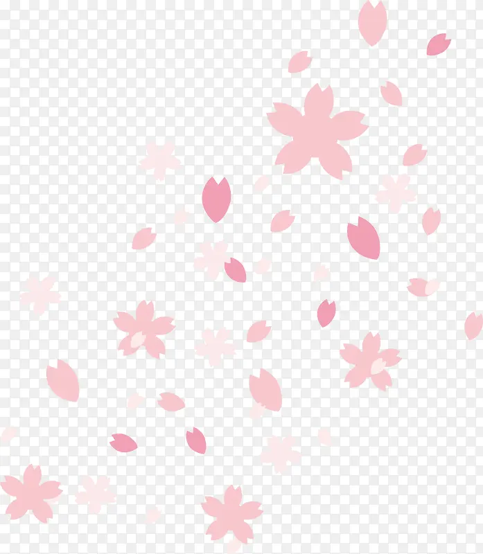 粉色漂浮美丽花朵