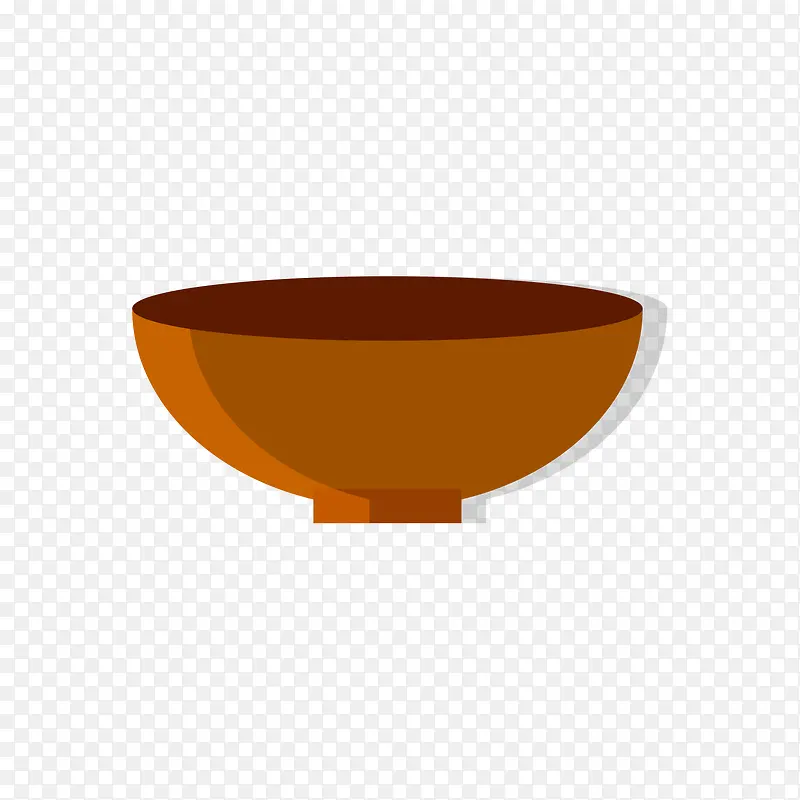 棕色的碗