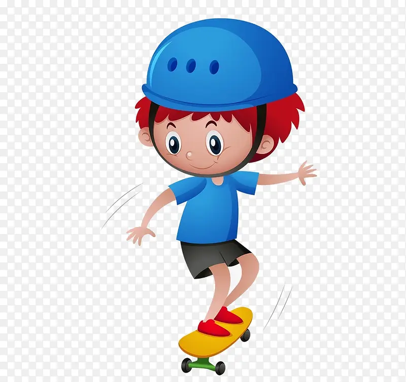 玩滑板车的男孩