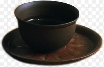 茶托上的茶杯印章中国风