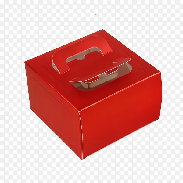 红色手提蛋糕盒