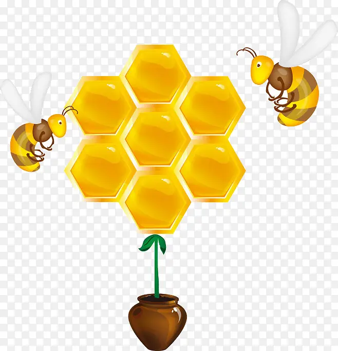 黄色蜂蜜素材