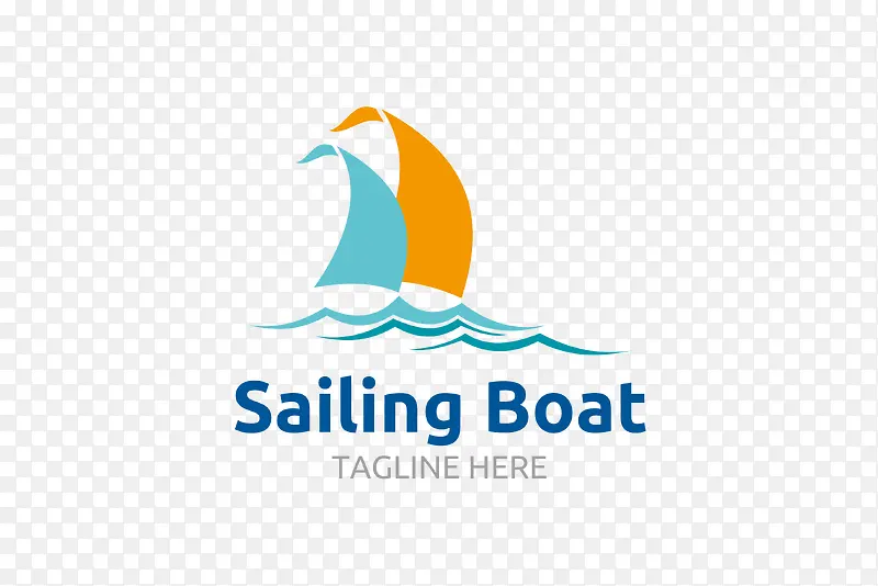 帆船的可爱logo