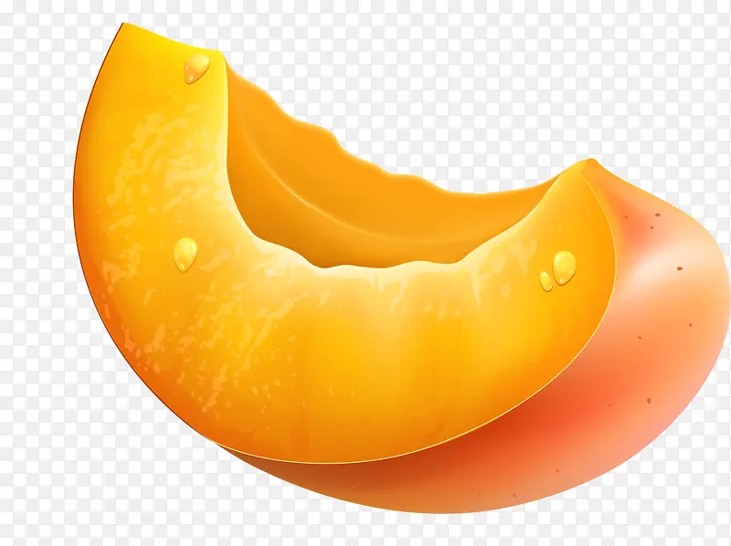 黄色卡通桃子