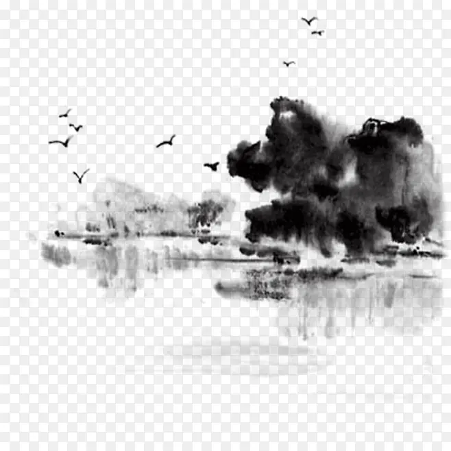 水墨画png透明免抠PNG图片素材下载_图片编号7713555-PNG素材网