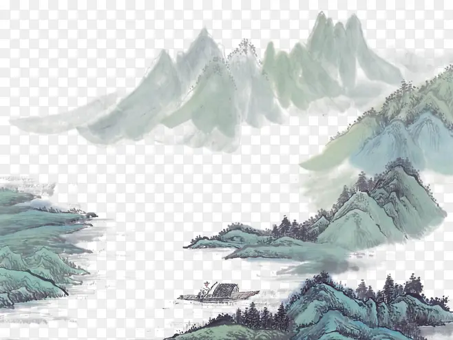 水墨画png透明PNG图片素材下载_图片编号7713554-PNG素材网