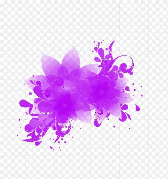 酷炫紫色藤曼植物