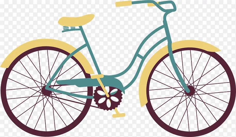 自行车大赛绿色自行车