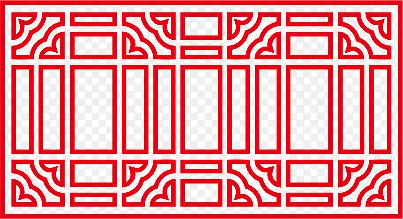 一套古典古风窗棂