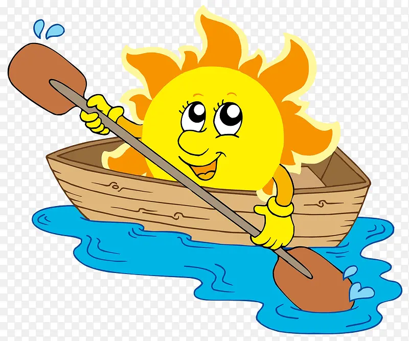 划船的太阳