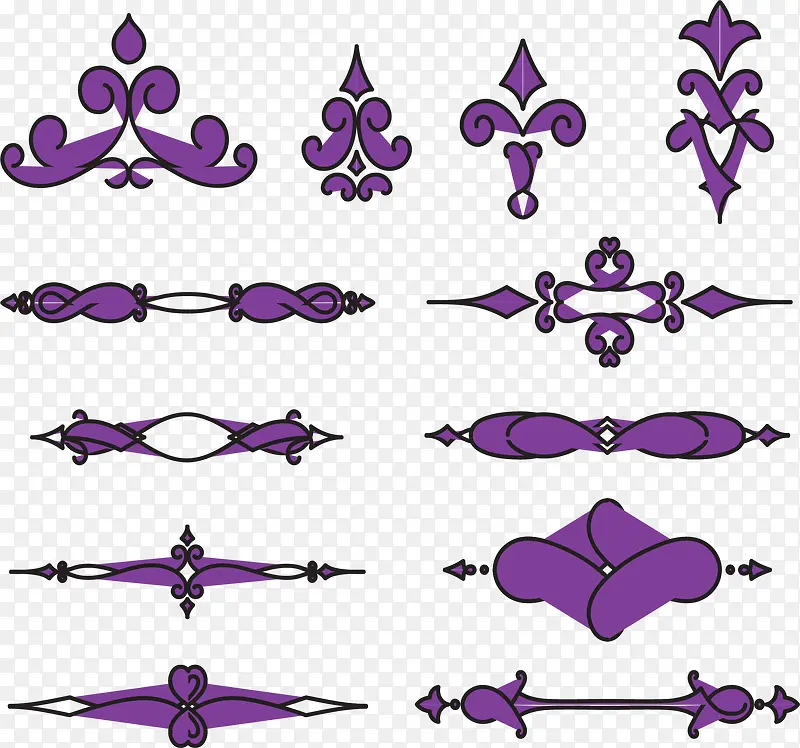 紫色欧式花藤分隔栏