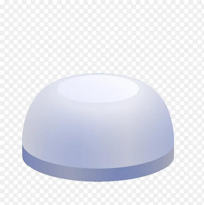 白色半球形展台设计PNG