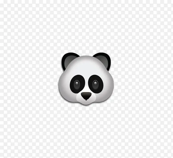 黑白色的熊猫表情